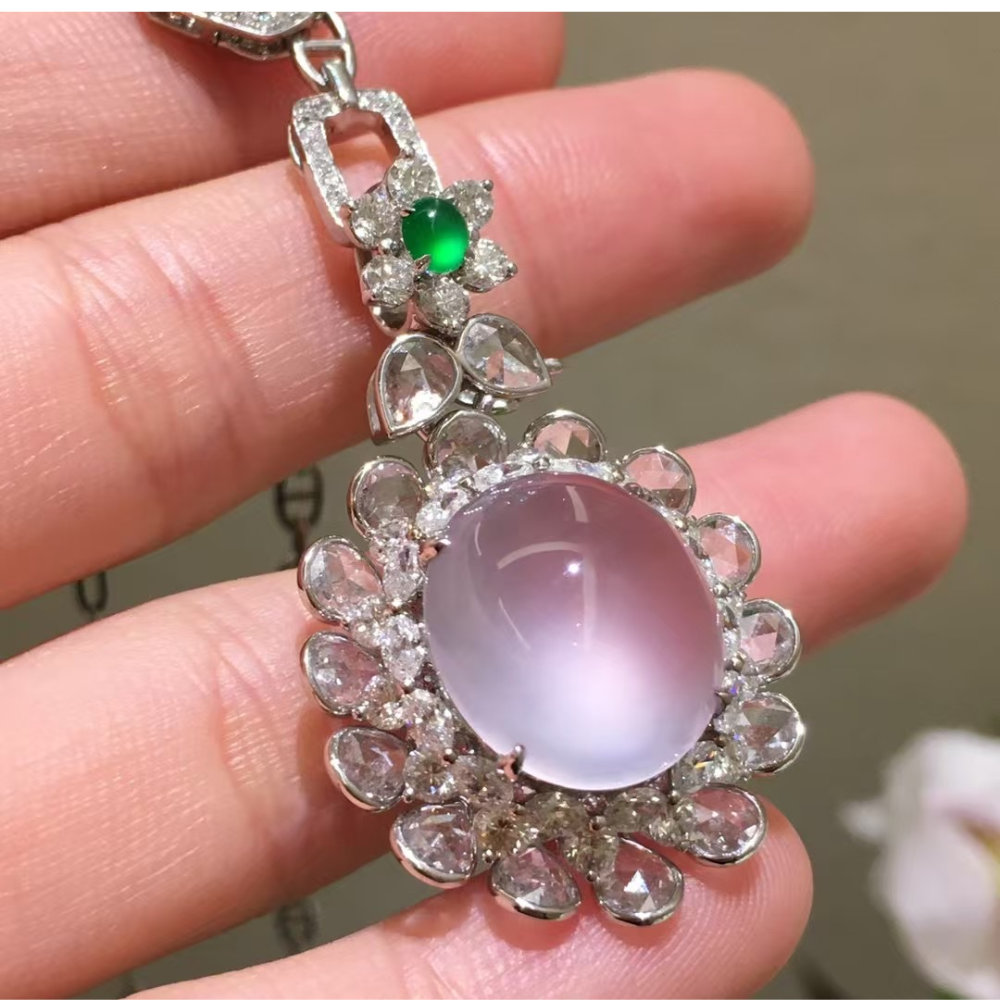 Lavender Dream Jadeite Pendant-Ring